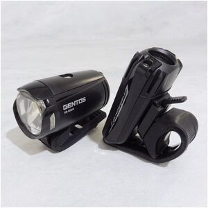 【最終出品】 GENTOS ジェントス XB-B06R ＆ MOON ムーン METEOR 250 LUMENS USB充電式 LEDフロントライト 2個セット