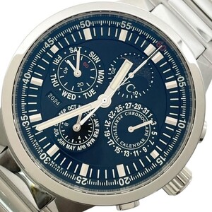 インターナショナルウォッチカンパニー IWC GST パーペチュアルカレンダー クロノグラフ IW375615 ブルー SS 腕時計 メンズ 中古