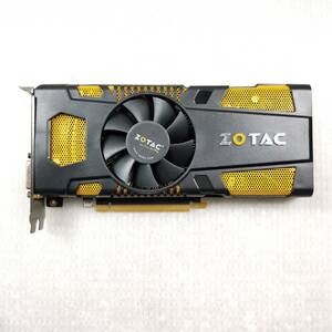 【中古パーツ】ZOTAC GTX570 1280MB 320BIT DDR5 DP/HDMI/DVI グラフィックポード /ビデオカード PCI-E ■XK733-2