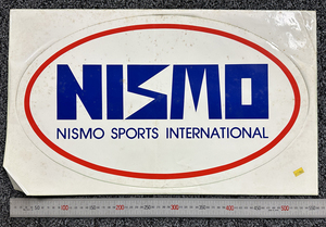 NISMO NISSAN MOTORSPORTS INTERNATIONAL ニスモ レーシングチーム ステッカー （555）特大サイズ・ビンテージ 当時物（本物）新品未使用品