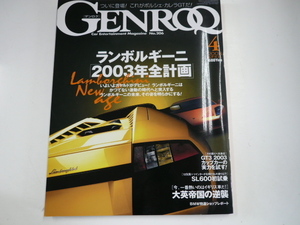 GENROQ/2003-4/ランボルギーニ2003年全計画