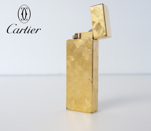 Cartier カルティエ オーバル ガスライター ゴールドカラー 火花確認済み ガス無し