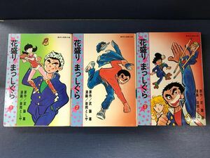 文庫　花盛りまっしぐら　全3巻　原作：武論尊　漫画：政岡としや　昭和55年発行　初版