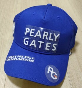 【新品】【正規品】パーリーゲイツ　PEARLY GATES　ゴルフ　キャップ　メンズ　ブルー