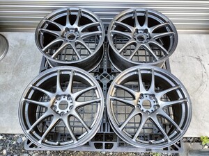 WORK EMOTION KIWAMI 19インチ 8.5J 5H PCD114.3 +42 軽量 ★19×8.5J 5穴 エモーション 極 中古ホイール４本セット