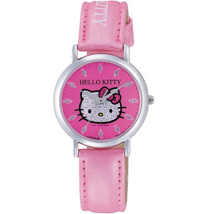 シチズン 腕時計 ハローキティ 防水 革ベルト 日本製 0009N002 ピンク 4966006059168