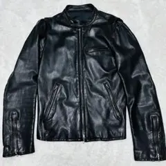 【美品】LITHIUM HOMME リチウムオム シングルライダースジャケット