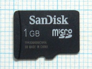 ★SanDisk microＳＤ メモリーカード １ＧＢ 中古★送料８５円・１８５円