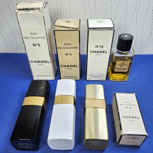 CHANEL シャネル 香水 まとめて 8点◆No.5 100ml×① 50ml×② 45ml×① 不明①◆No.19 50ml×① 19ml×①◆No.22 50ml×①◆残量様々