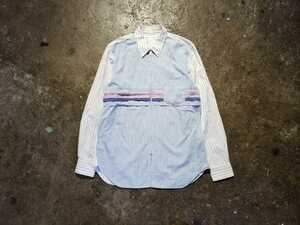 COMME des GARCONS SHIRT 90s フリルデザインジップアップシャツ 1990s コムデギャルソンシャツ