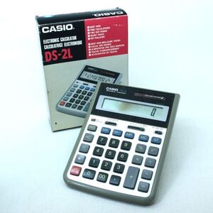 110a 簡易動作確認済 カシオ DS-2L 計算機 CASIO 12桁 サイレントタッチ レトロ 電卓 事務 店舗 多少難有