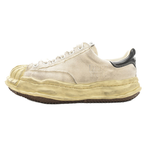 MIHARA YASUHIRO ミハラヤスヒロ BLAKEY Distressed Canvas Sneaker ブレイキー ダメージ加工ローカットスニーカー ホワイト A10FW712