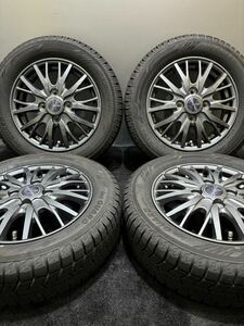 155/65R13 YOKOHAMA/ice GUARD iG60 23年製 ravrion 13インチ 4J ＋45 100 4H スタッドレス 4本 ワゴンR ライフ ムーヴ (南2-F534)