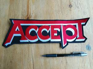 ACCEPT 刺繍バックパッチ ワッペン アクセプト / iron maiden metallica judas priest motorhead helloween running wild