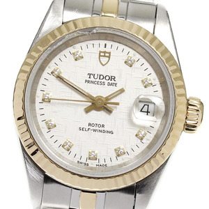 チュードル TUDOR 92413 プリンセスデイト 10Pダイヤ cal.2671 自動巻き レディース _826066