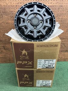 ◆ホイールのみ4本セット! 12インチ 3.5J ET45 100-4H 共豊PPX D10X タイヤ交換 ダークガンメタ 軽トラ 軽バン 軽トラック アゲ系 カスタム