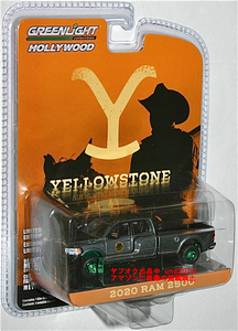 レア チェイス Greenlight 1/64 イエローストーン 2020 Ram 2500 ラム ピアックアップYellowstone グリーンマシーン グリーンライト ダッジ