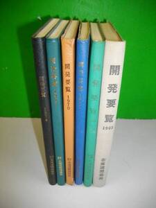 開発要覧　1963年版・他/6冊一括■北海道開発協会