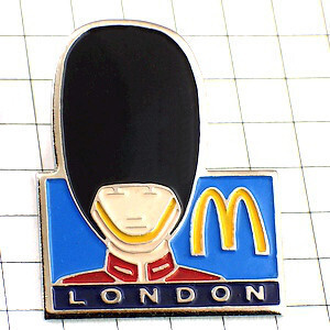 ピンバッジ・マクドナルド英国ロンドン兵隊さん MC-DONALDS LONDON BOBBY ENGLAND◆フランス限定ピンズ◆レアなヴィンテージものピンバッチ