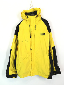 古着 TNF The North Face 「SUMMIT SERIES」 GORE-TEX ゴア マウンテン パーカー 黄×黒 XXL 古着