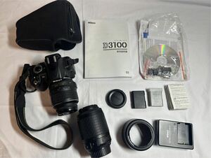 【#kk】【通電○】Canon D3100 デジタル一眼カメラ ブラック キャノン 