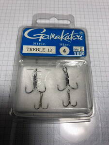 新品 釣り針 がまかつ TREBLE13 サイズ4