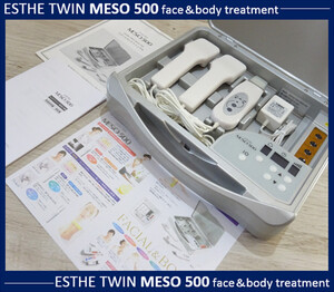 ★電気穿孔法 エレクトロポレーション＆スクライバー美顔器 MESO 500 毛穴 角質除去 スキンケア美容器 シェイプアップ エステツイン★