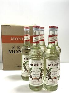 MONIN モナンシュガー・シロップ　700ml 5本　