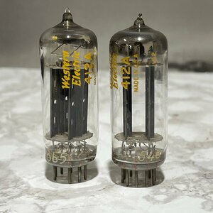 ■TG0826 ☆ Western Electric 412A 2本 真空管