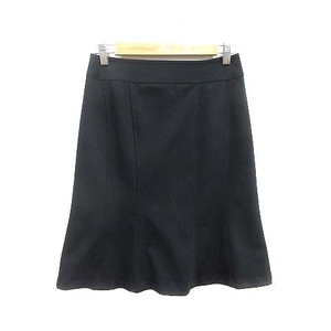 アンタイトル UNTITLED 台形スカート ひざ丈 1 黒 ブラック /YK レディース