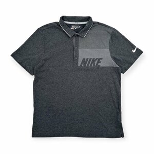 NIKE GOLF ナイキゴルフ DRI-FIT ストレッチ 半袖 ポロシャツ XLサイズ /グレー/メンズ/スポーツ