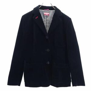 ポールスミスジーンズ ベロア調 テーラードジャケット 40 黒 Paul Smith JEANS レディース