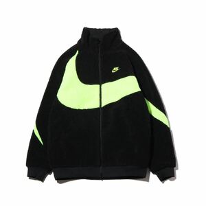 2XLサイズ XXL 新品未使用 NIKE BIG SWOOSH ボアジャケット ビッグスウッシュ BQ6546-017 BOA JACKET BLACK VOLT ボルト