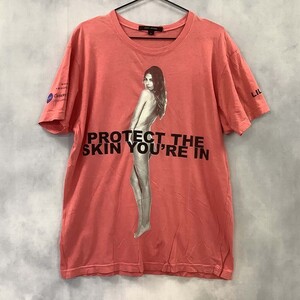 MARC JACOBS マークジェイコブス Tシャツ 半袖 ピンク系 LL / 小型便OK [D3229]