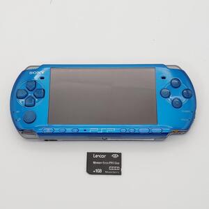 【良品】PSP-3000　バイブラント・ブルー 　動作確認済み　@2613