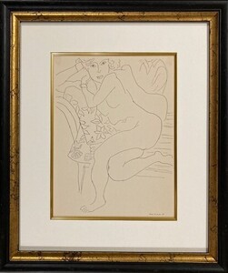 【特価】　 ≪　　アンリ・マティス　　≫ 　 　リトグラフ【石版画】　　　DESSINS DE HENRI MATISSE-XIX 　 1936年 　　HENRI MATISSE