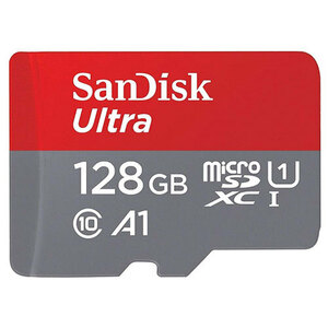 SanDisk microSDXCカード 128GB Ultra UHS-1 A1 R:140MB/s 海外リテール品 SDSQUAB-128G-GN6MN