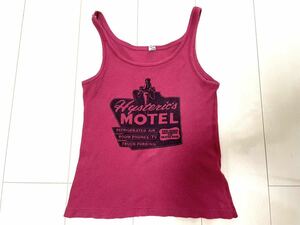 80s 90s 初期　HYSTERIC GLAMOUR ヒステリックグラマー　MOTEL 名作 ガール柄　 人気　キャミソール　レア　希少　ヴィンテージ　NO22890