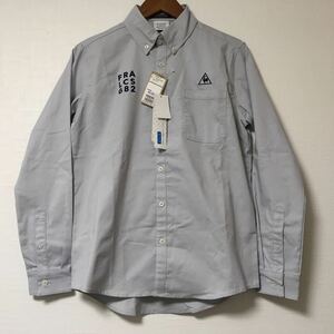 Le coq sportif GOLF(ルコックゴルフ) ボタンダウン長袖シャツ QGMQJB70AP(GY00)Ｍ