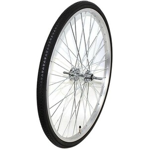 自転車 完組ホイール 後輪リム完組み26×1 3/8 14Tバンド用アルミリム