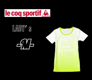 送料込み レディースM◇le coq sportif◇グラデーション半袖プラクティスシャツ