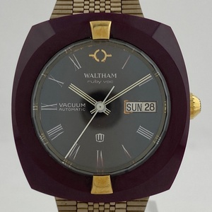 【ジャンク品】ウォルサム WALTHAM ruby vac VACUUM デイデイト 腕時計 自動巻き 【中古】