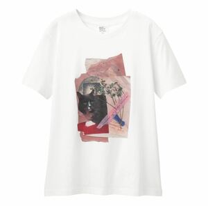 GU × SUNDAY ISSUE コラボ Tシャツ ホワイト　猫　キャット　XXL