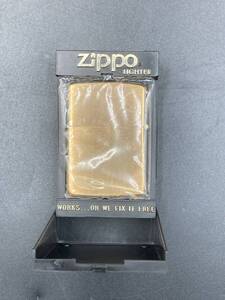 Zippo ジッポ　未使用　喫煙器具　喫煙グッツ　ケース付　ゴールド　SOLID BRASS　1932‐1987　ライター　オイルライター　＊A2074-2＊