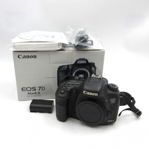 1円〜 Canon キヤノン EOS 7D Mark II デジタル一眼レフカメラ ボディのみ 箱付 動作確認済 現状品 y86-3427490【Y商品】