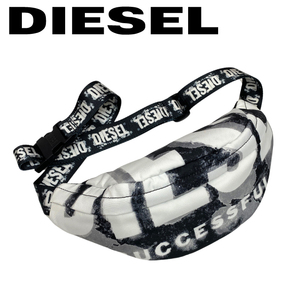 DIESEL ベルトバッグ ブランド ディーゼル ボディバッグ ウェストポーチ RAVE カモフラージュ柄 ブラック x09475-p6338-t8013