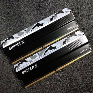 【中古】DDR4メモリ 16GB(8GB2枚組) G.SKILL SNIPER X F4-3600C19D-16GSXWB [DDR4-3600 PC4-28800]