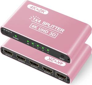 HDMI 分配器 1入力4出力 HDMI スプリッター 4Kx2K/1080P