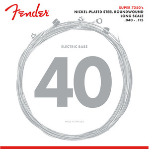 Fender 7250 Nickel Plated Steel, Long Scale, 7250-5L .040-.115 5弦用ベース弦〈フェンダー〉