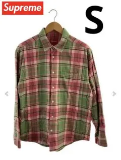 Supreme Plaid Flannel Shirt  pink 22FW